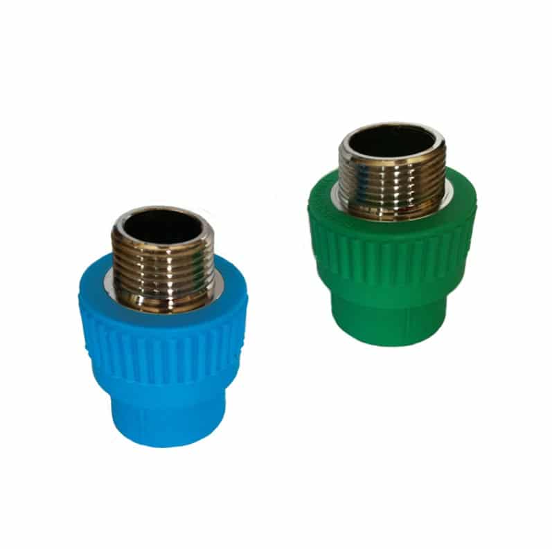 ADAPTADOR FUSIÓN A ROSCA MACHO NPT CON INSERTO METÁLICO