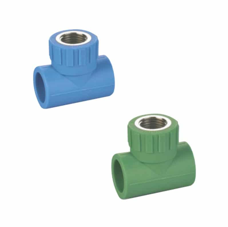 TEE H CON INSERTO METÁLICO NPT