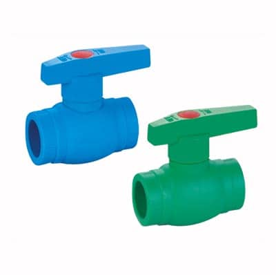 VÁLVULA POLIPROPILENO CON BOLA METÁLICA