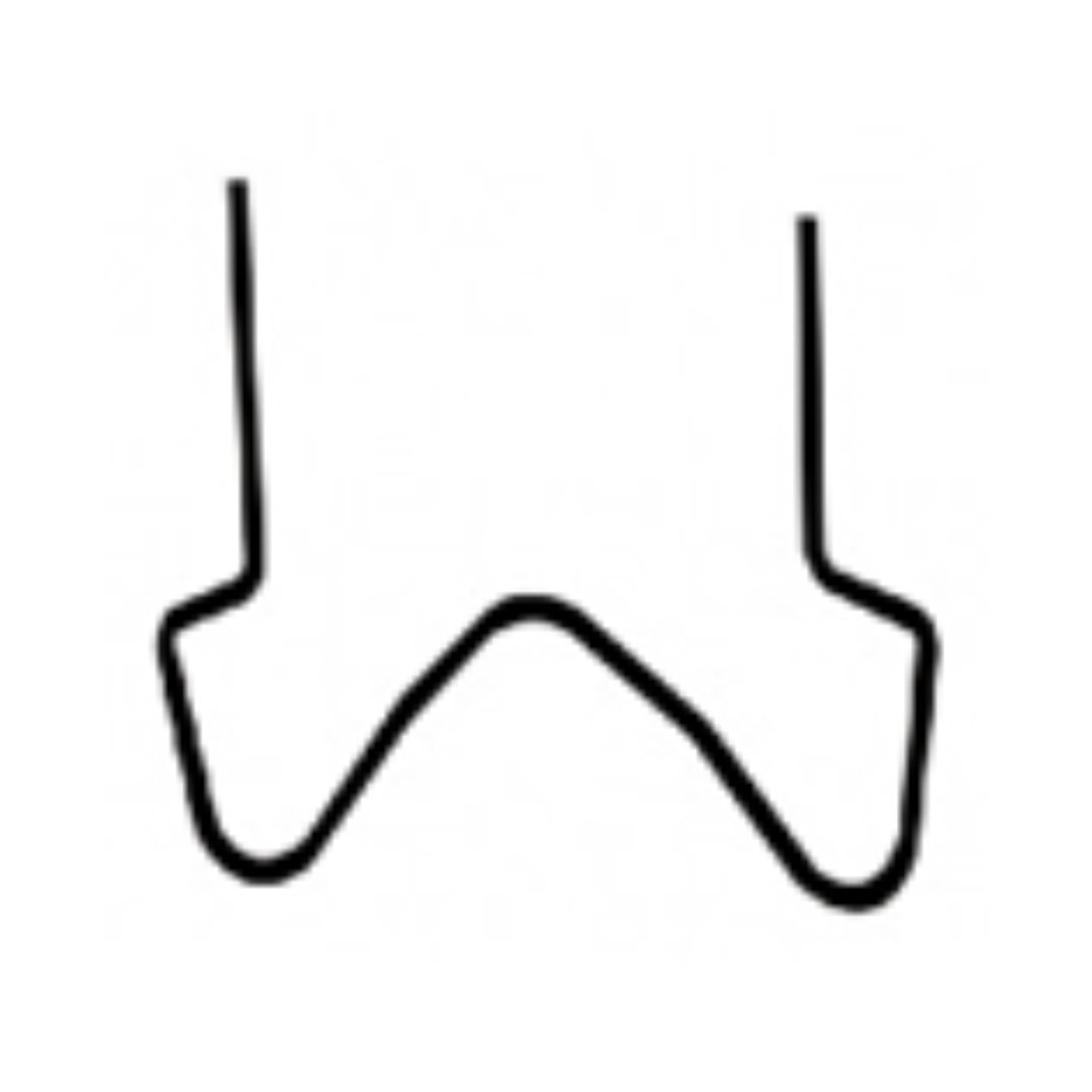 GRAPA TIPO "B" PARA SOLDADOR DE PLASTICOS TK-2012S-B MARCA: TEKNA X 100 UNIDADES