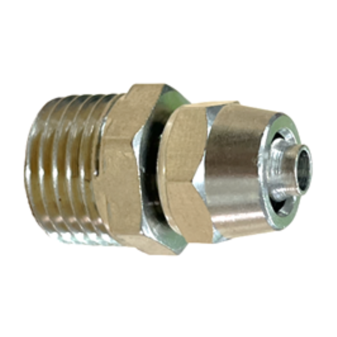 CONECTOR AIRE- FLUIDO 1/4 (macho)*4x6mm   REF: GB-H04 MARCA: PRONA 